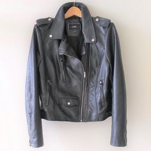 BNCI Women's Soft Faux Leather Rocker Motorcycle Jacket